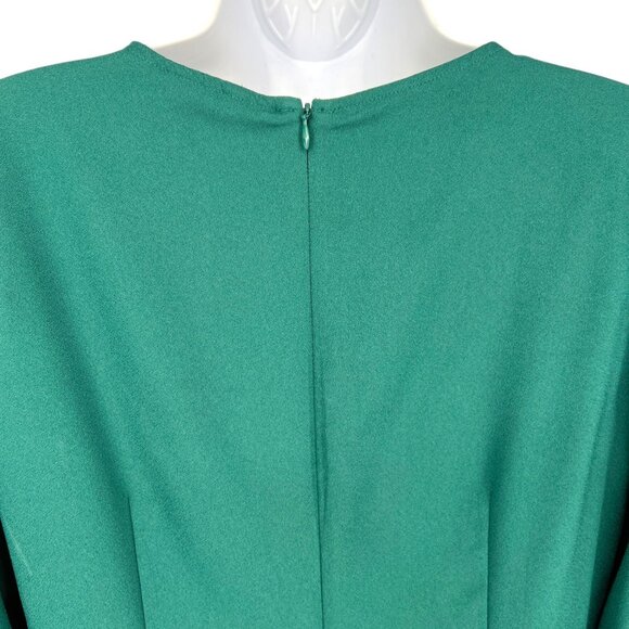 Banana Republic Factory Green Long Sleeve Mini Shift Dress Size 6 - Picture 5 of 11